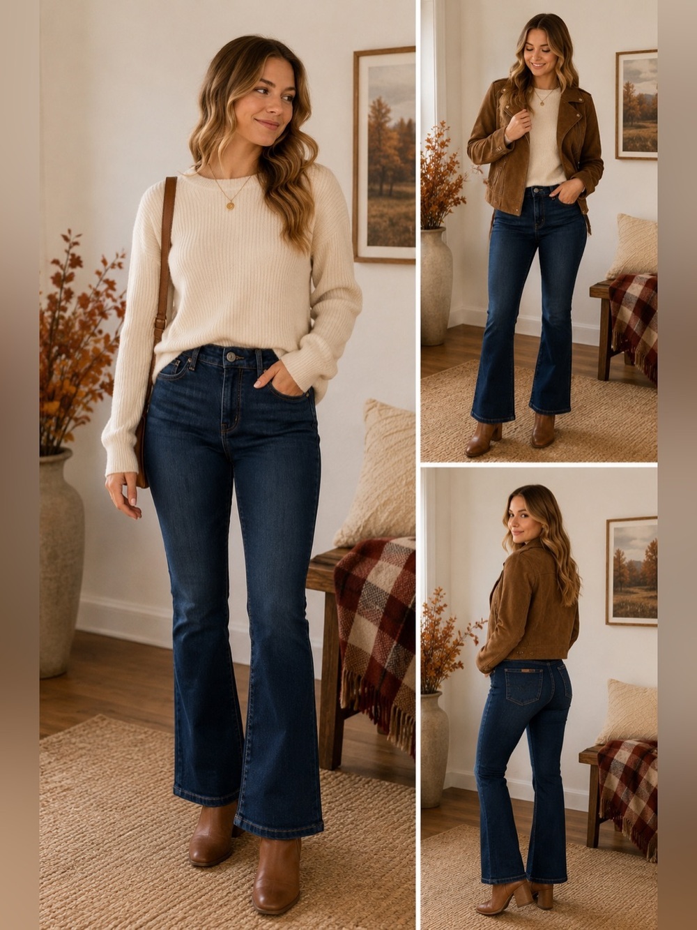 7 For All Mankind Jeans 30 High Waist Bootcut Dark Wash Stretch Denim